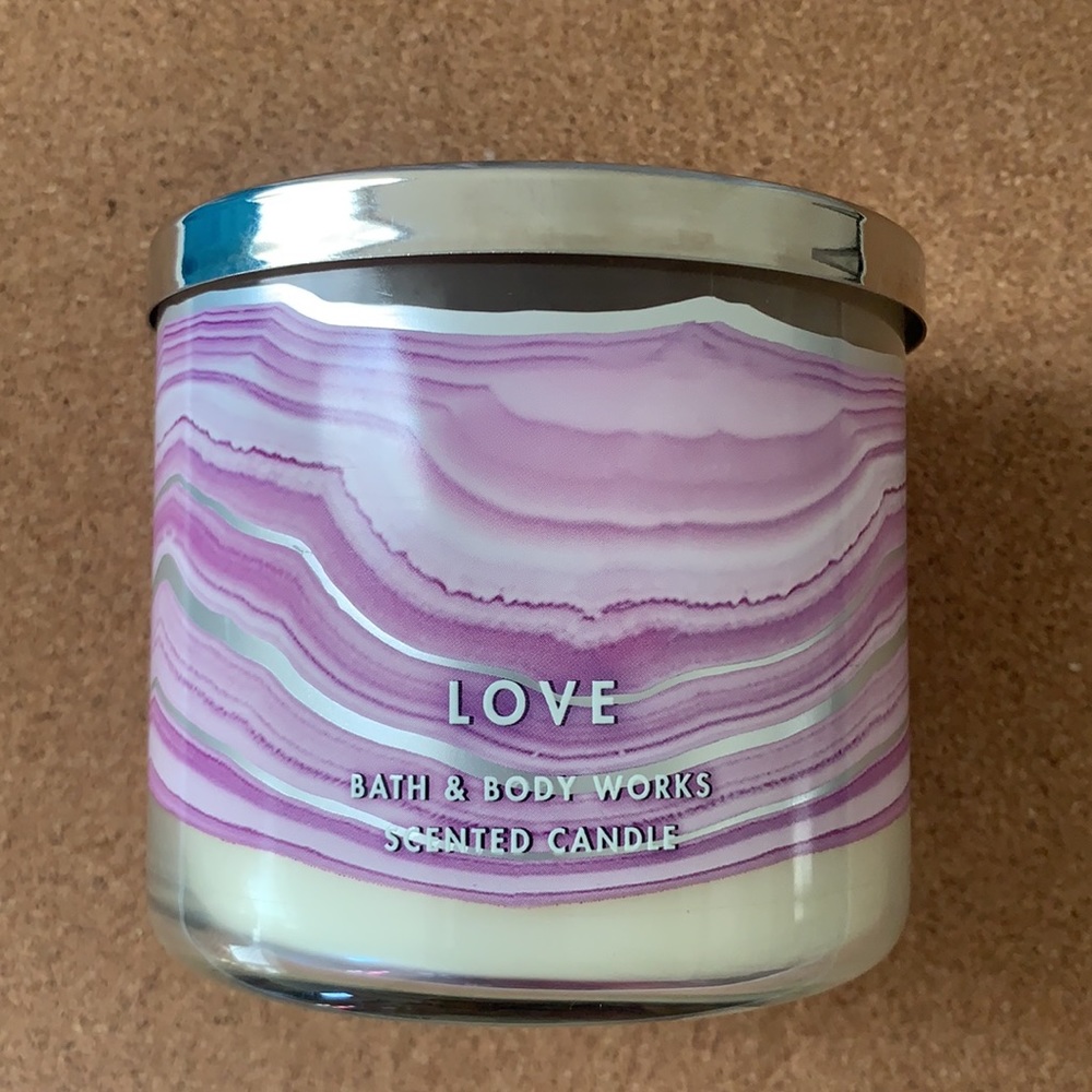 B&BW Rose Quartz 3-Wick Candle - Picture 2 of 6
